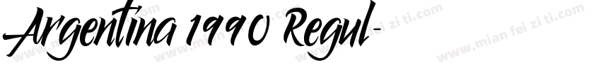 Argentina 1990 Regul字体转换